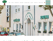 Tablet Screenshot of hotel-gruenerbaum-fellbach.de